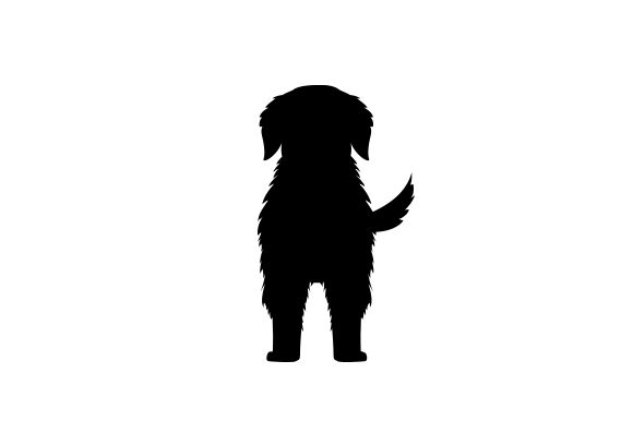 Back of a Dog Silhouette