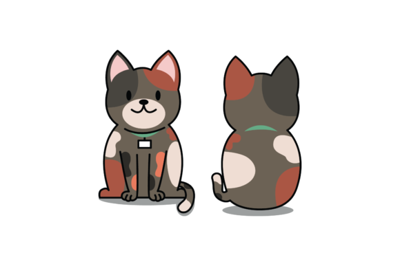 Cat Face and Back