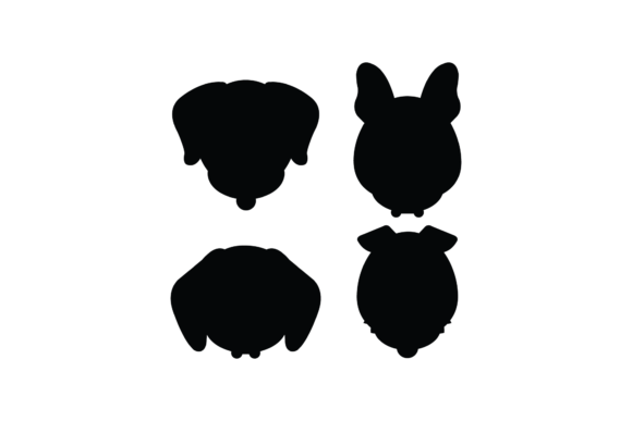 Cute Dog Face Species Illustration
