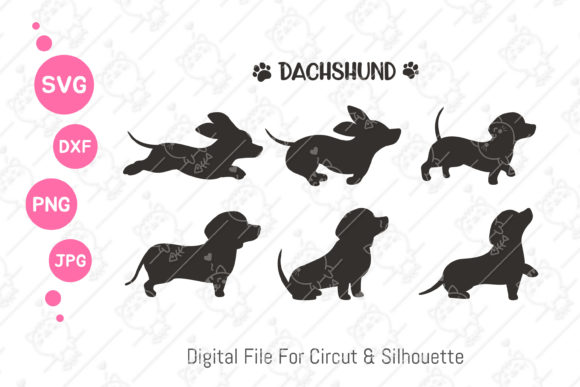 Dachshund Silhouette SVG Dog Lover Svg