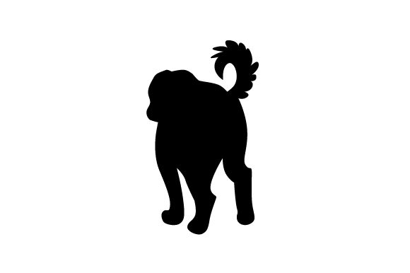 Dog Behind Silhouette