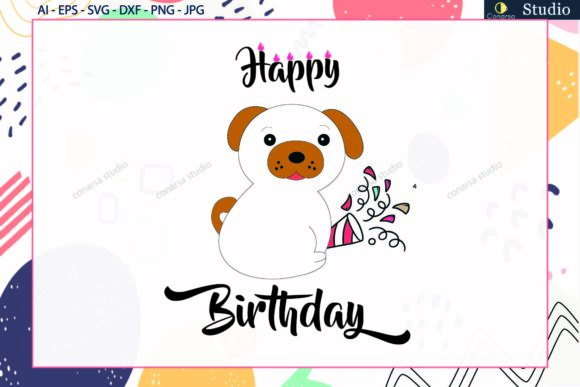 Dog Birthday Party Svg