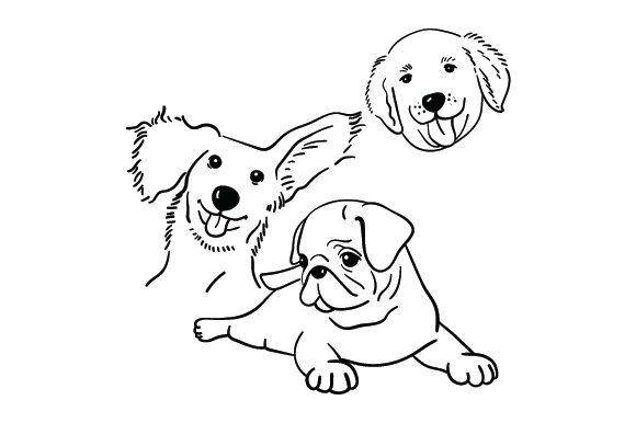 Dog Digital Stamps