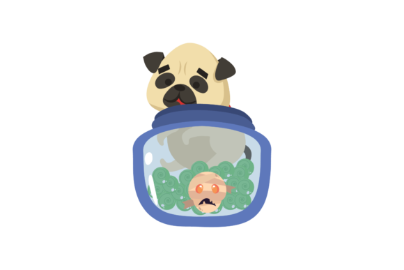 Halloween Dog in Jar Svg