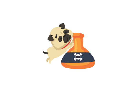 Halloween Dog Toxic Bottle Svg