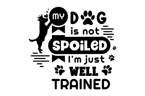 My Dog is Not Spoiled I’m Just Well Trained